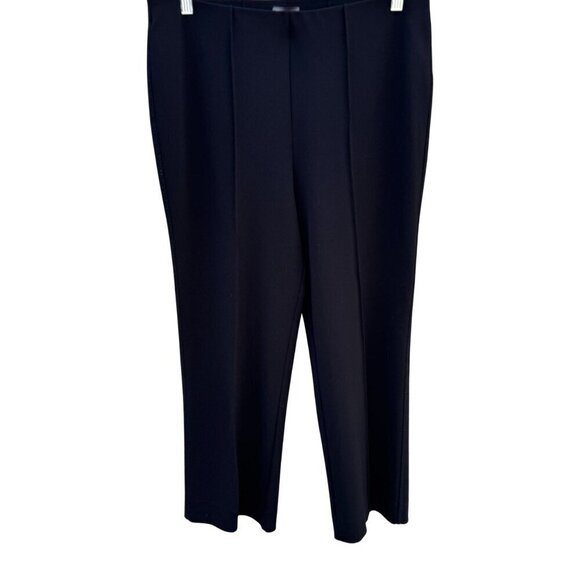 Vince Camuto Pants - Vince Camuto Womens Black Pull-On Elastic Waist Seam Front Trousers Dress Pants